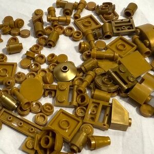 130+ GOLD LEGO Pieces